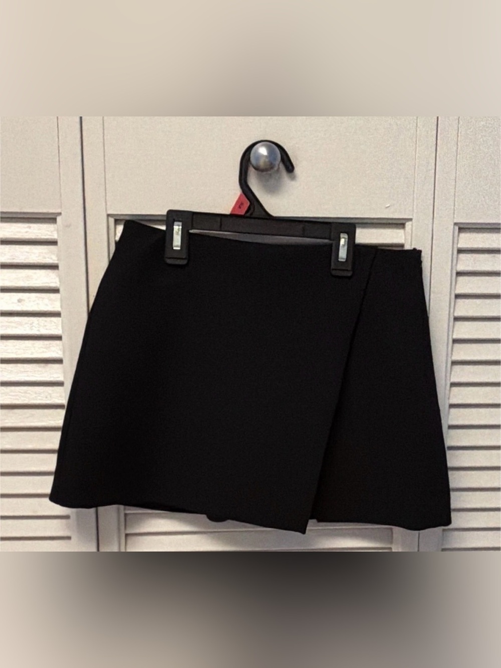 Black Women's Wrap Mini Skort